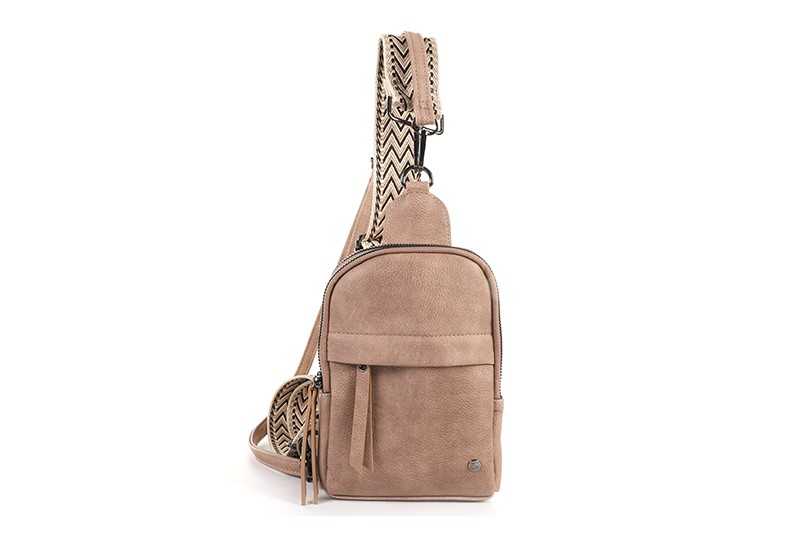 I'm Dutch crossbodytas Bakkum camel