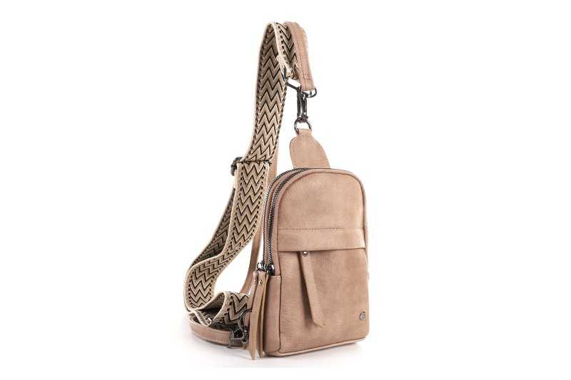 I'm Dutch crossbodytas Bakkum camel