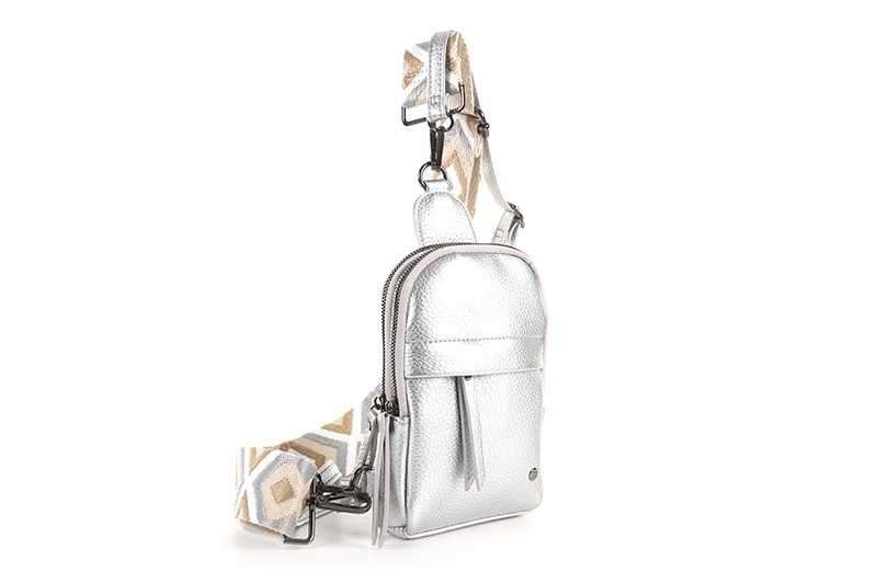 I'm Dutch crossbodytas Bakkum silver