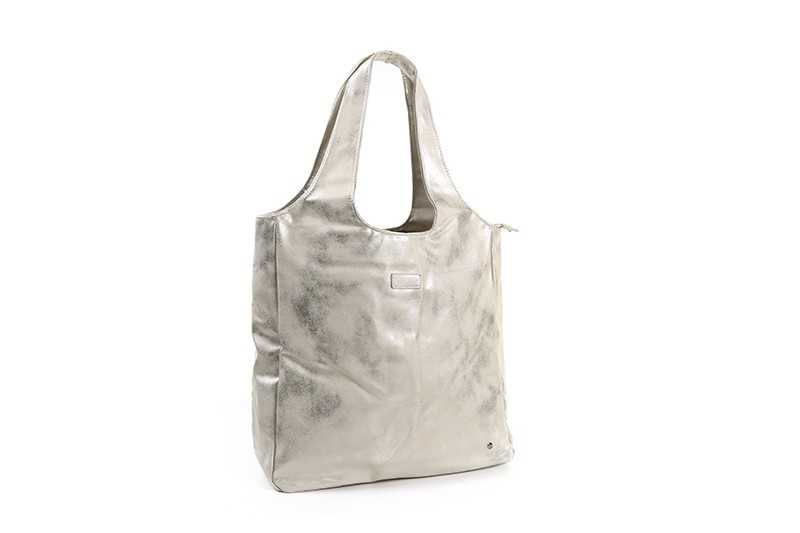 I'm Dutch schoudertas/shopper Nice silver