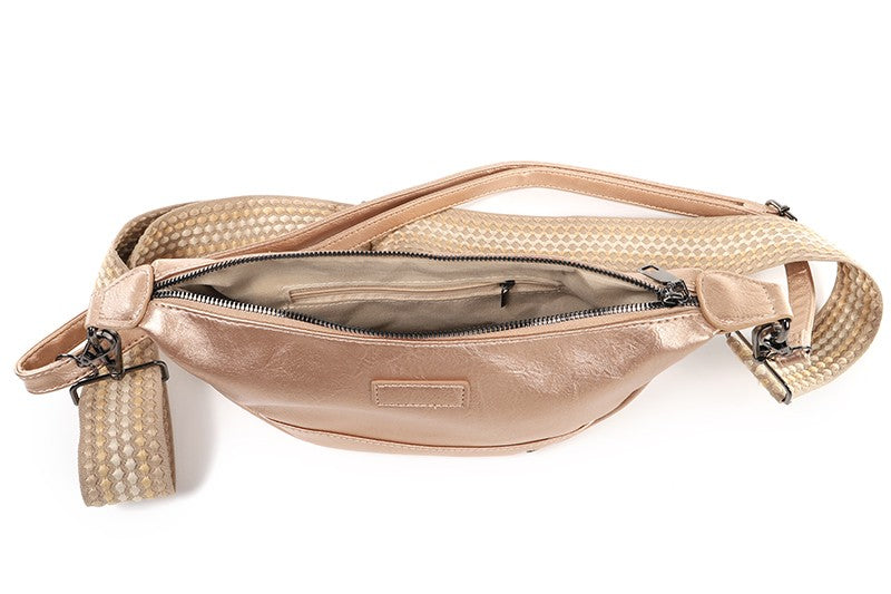 I'm Dutch crossbody tasje Kingston rose gold