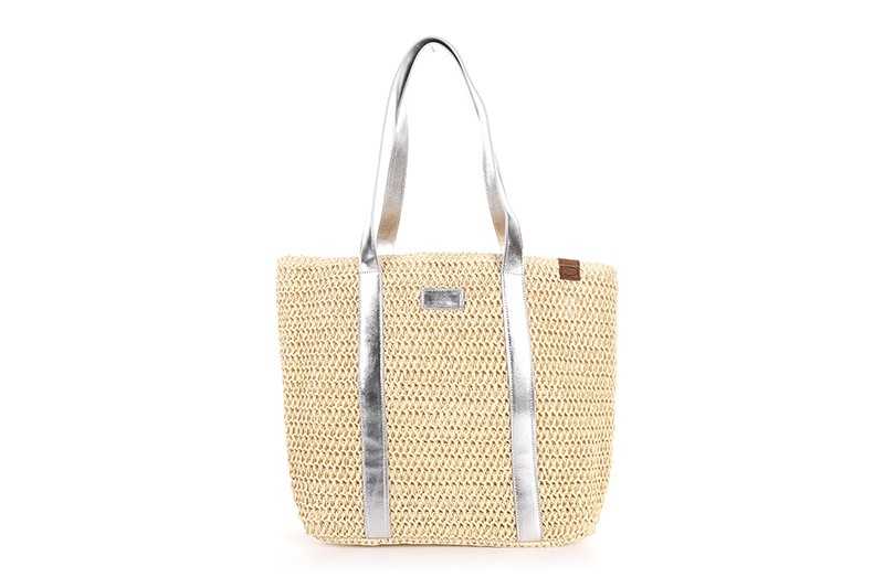 I'm Dutch gevlochten shopper strandtas Vista naturel