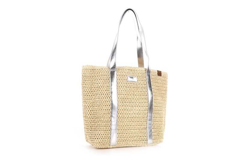 I'm Dutch gevlochten shopper strandtas Vista naturel