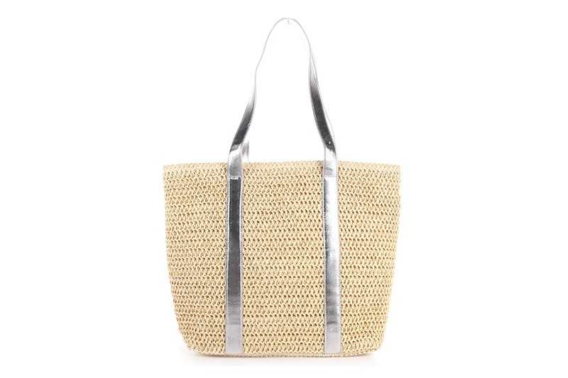 I'm Dutch gevlochten shopper strandtas Vista naturel
