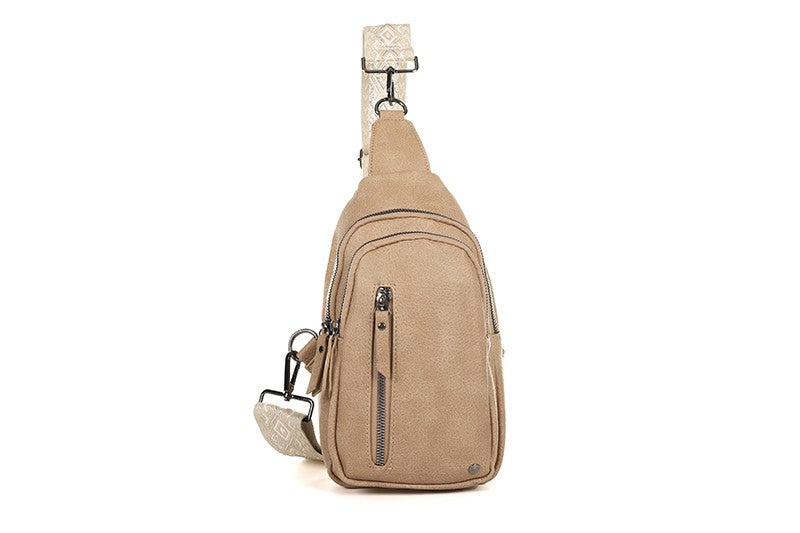 I'm Dutch crossbodytas Mattie taupe