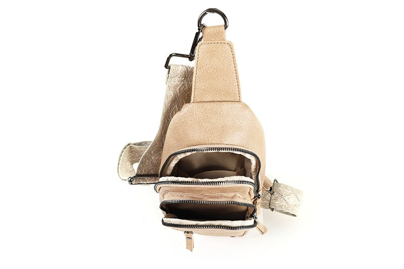 I'm Dutch crossbodytas Mattie taupe