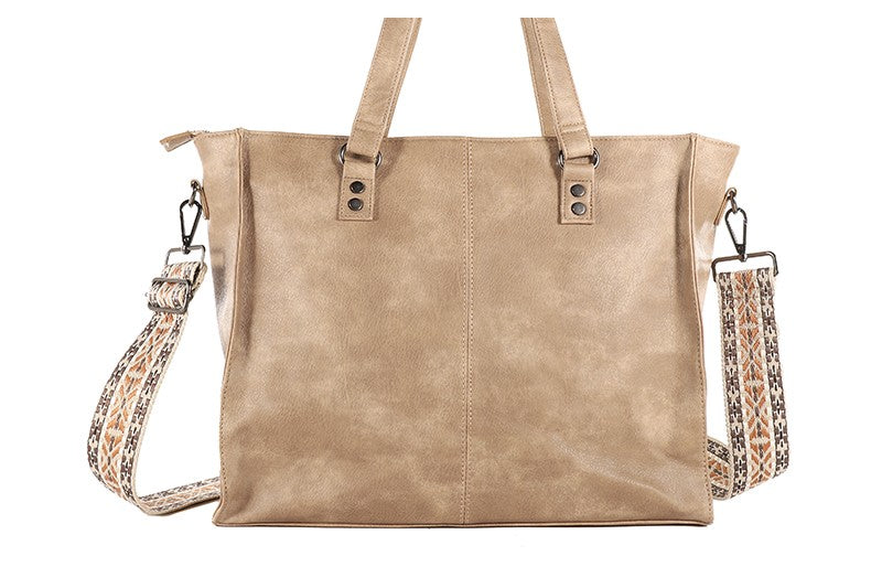 I'm Dutch schoudertas/shopper Veghel taupe