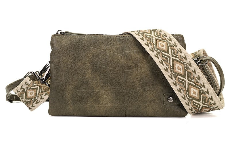 I'm Dutch telefoon/schoudertas Sheffield dark green donkergroen