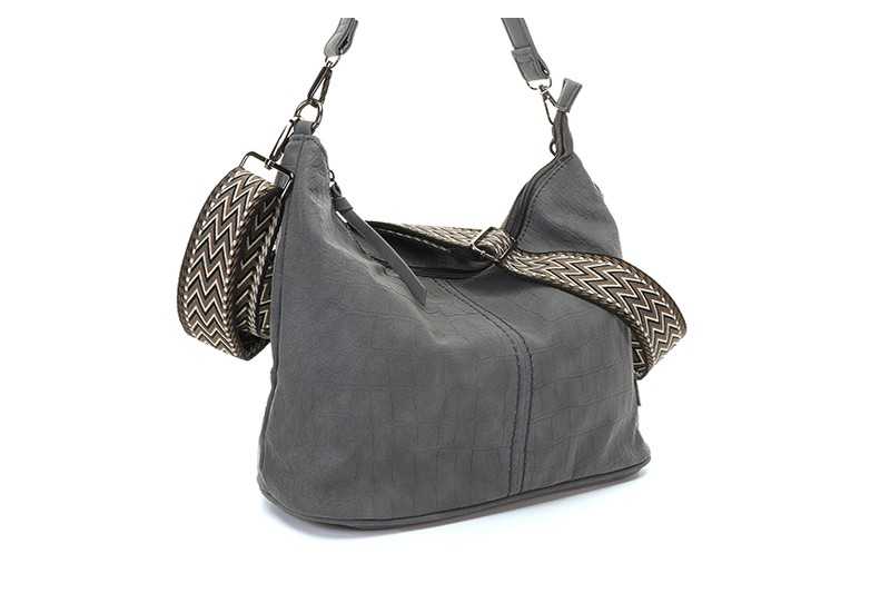 I'm Dutch schoudertas new Palma met geweven band dark blue