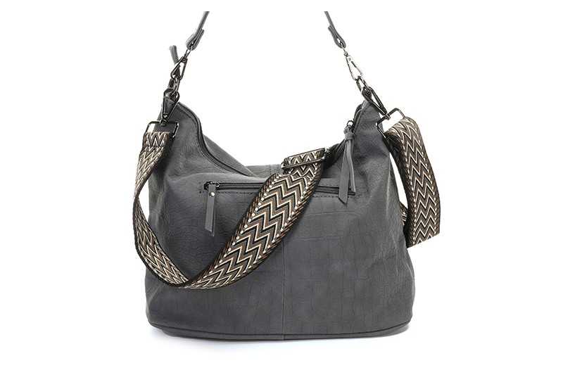 I'm Dutch schoudertas new Palma met geweven band dark blue