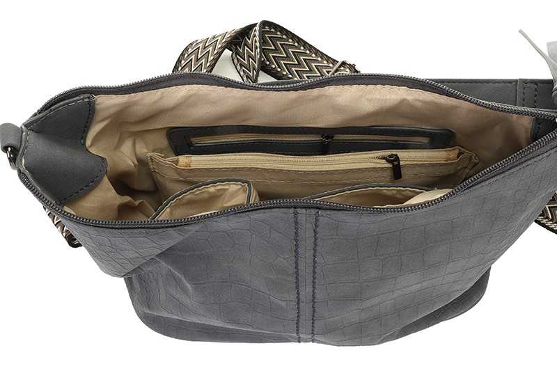 I'm Dutch schoudertas new Palma met geweven band dark blue