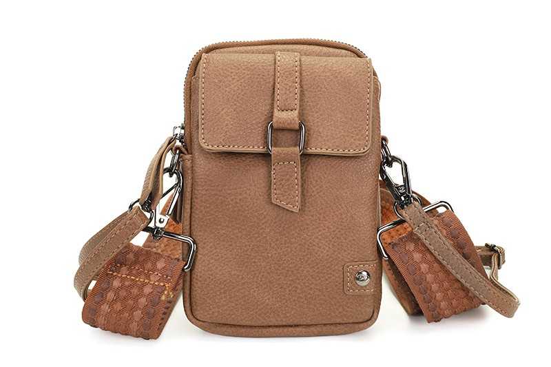 I'm Dutch telefoon/schoudertas Dublin camel