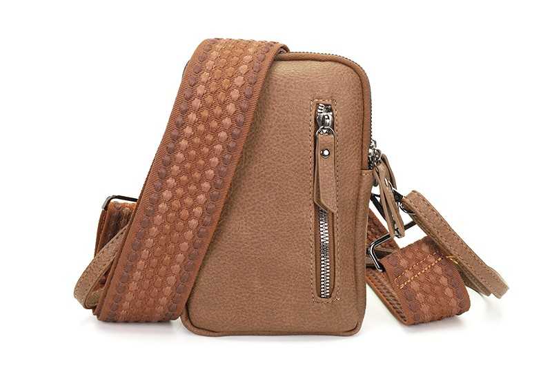 I'm Dutch telefoon/schoudertas Dublin camel