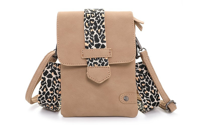 I'm Dutch telefoon/schoudertas new Metz panter camel