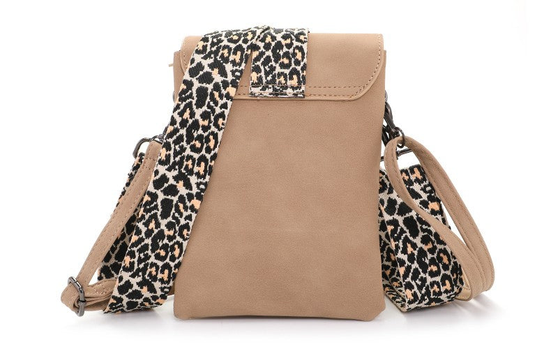 I'm Dutch telefoon/schoudertas new Metz panter camel