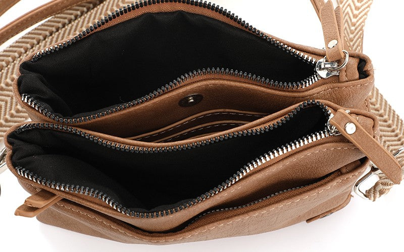 I'm Dutch crossbody schoudertas Gent camel