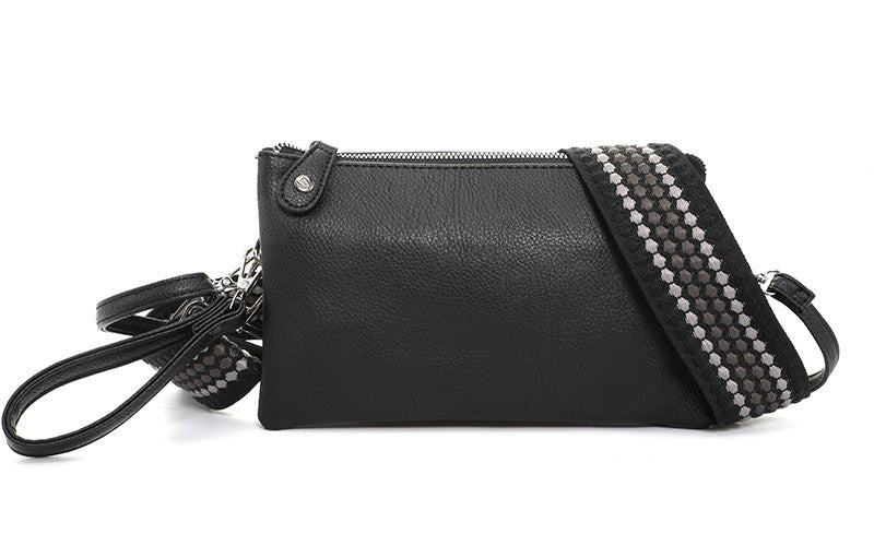 I'm Dutch dames- / schoudertasje New York black zwart PU leer