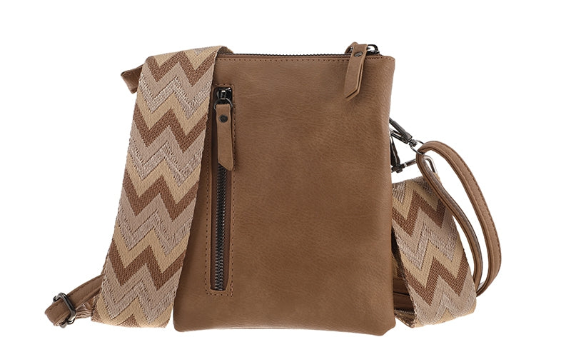I'm Dutch telefoon/schoudertas Tyler light camel