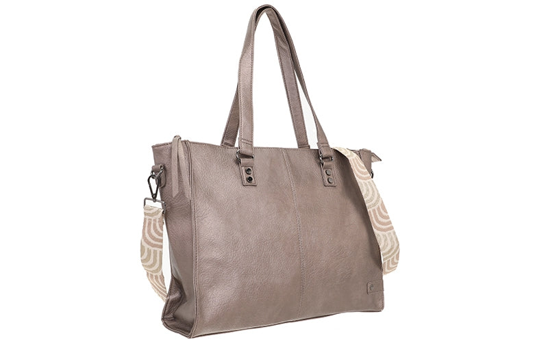 I'm Dutch schoudertas/shopper Veghel brons