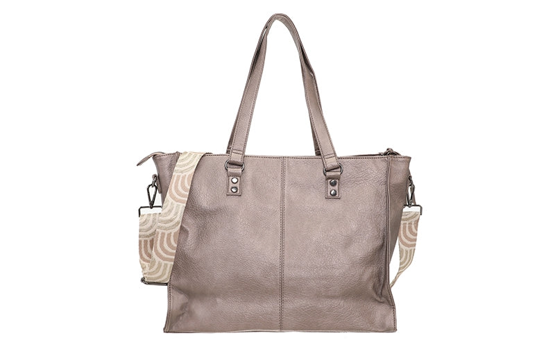 I'm Dutch schoudertas/shopper Veghel brons
