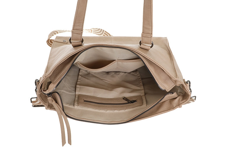 I'm Dutch schoudertas/shopper Veghel khaki