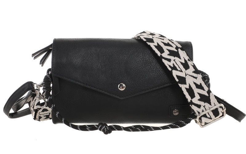 I'm Dutch crossbody schoudertas Stanfield black zwart