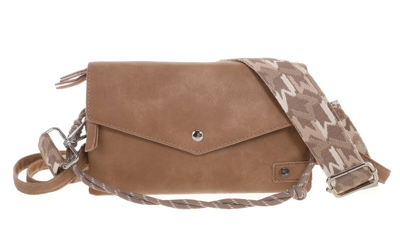 I'm Dutch crossbody schoudertas Stanfield camel