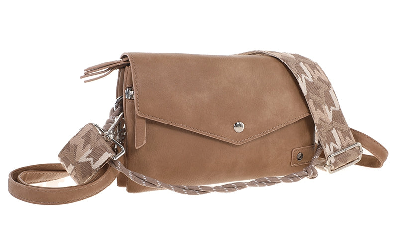 I'm Dutch crossbody schoudertas Stanfield camel