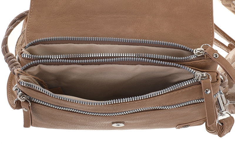 I'm Dutch crossbody schoudertas Stanfield camel