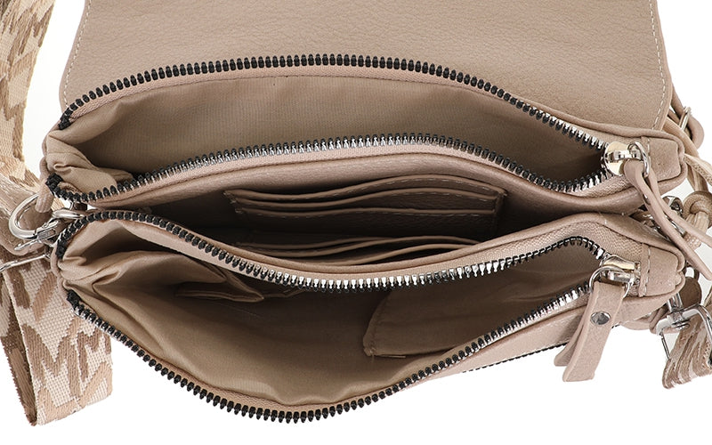 I'm Dutch crossbody schoudertas Stanfield classic champagne