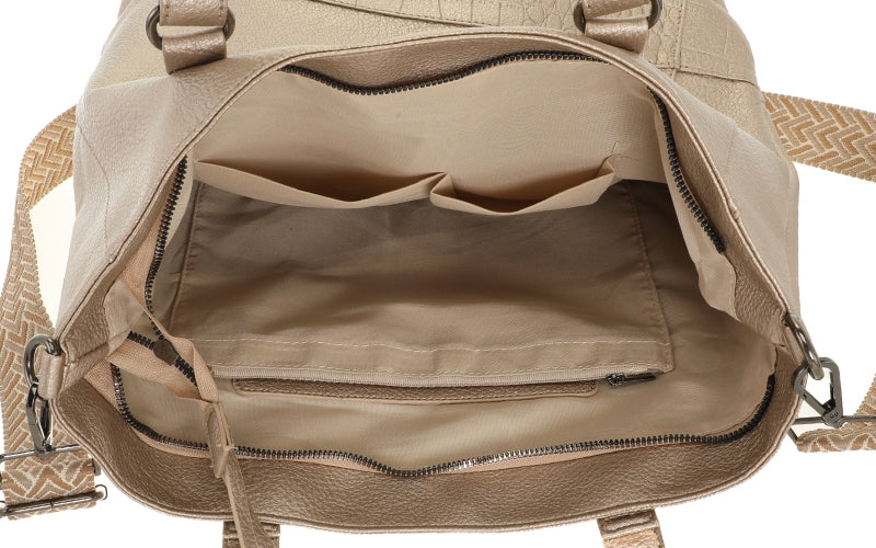 I'm Dutch schoudertas/shopper Clever classic champagne