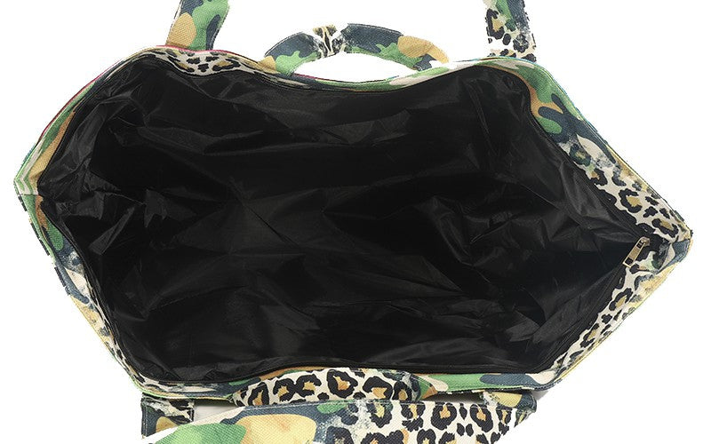 I'm Dutch strandtas/shopper Vlissingen panter army