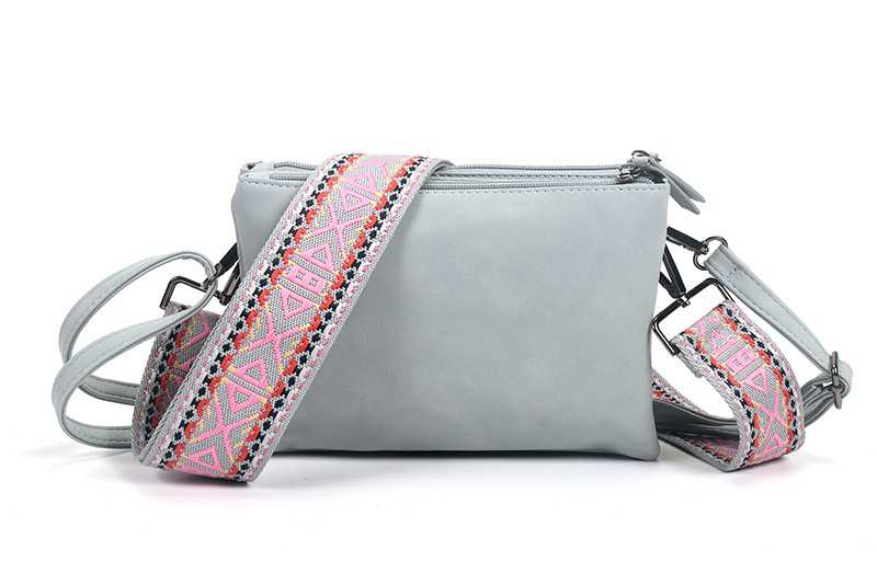 I'm Dutch crossbody en schoudertasje Milaan blue PU leer
