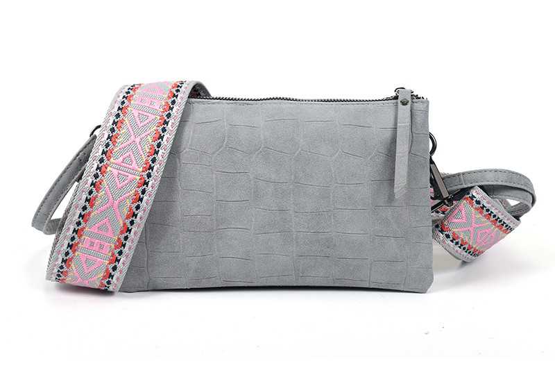 I'm Dutch Blue New Amsterdam schoudertasje/crossbody met 2 banden PU leer