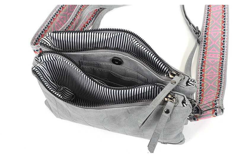 I'm Dutch Blue New Amsterdam schoudertasje/crossbody met 2 banden PU leer