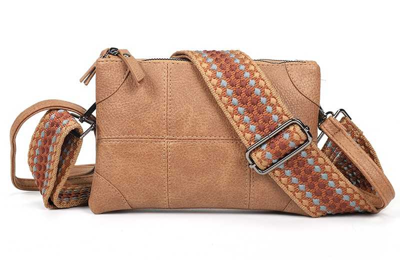 I'm Dutch schoudertasje/clutch Alkmaar camel