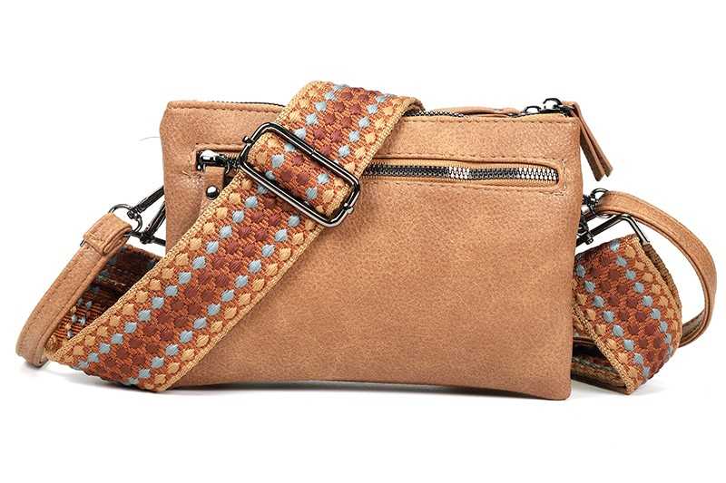 I'm Dutch schoudertasje/clutch Alkmaar camel