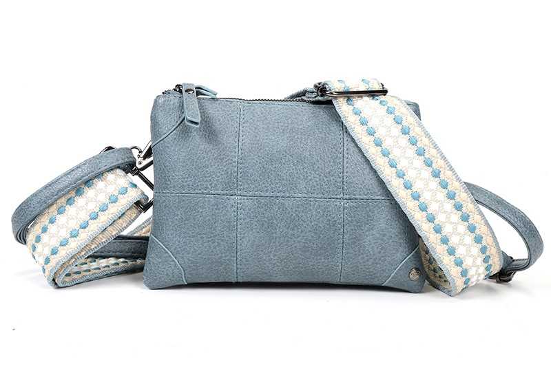I'm Dutch schoudertasje/clutch Alkmaar blauw