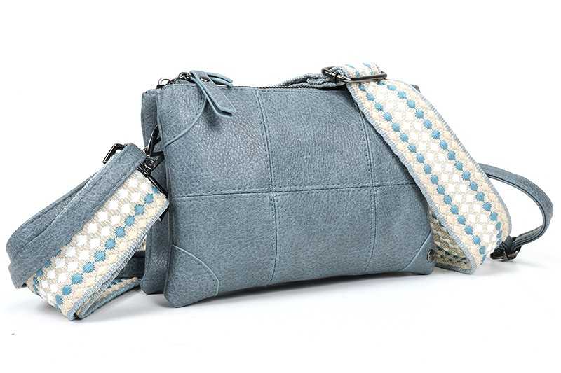 I'm Dutch schoudertasje/clutch Alkmaar blauw