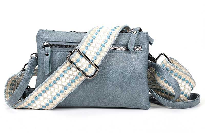 I'm Dutch schoudertasje/clutch Alkmaar blauw