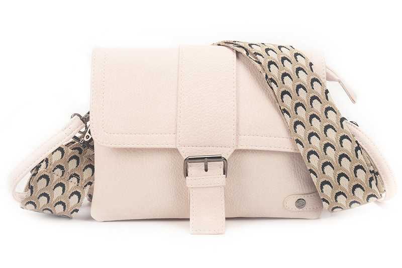 I'm Dutch New Colorado schoudertasje/clutch naturel PU materiaal veganistisch leer handtas