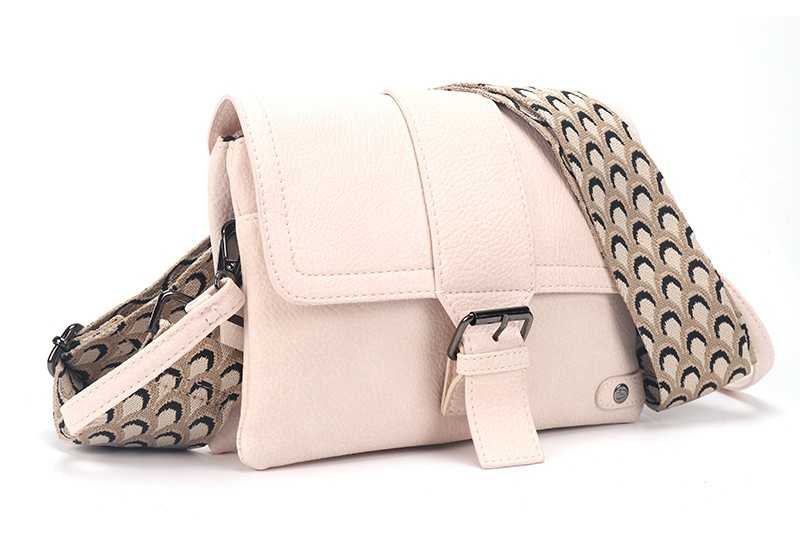 I'm Dutch New Colorado schoudertasje/clutch naturel PU materiaal veganistisch leer handtas