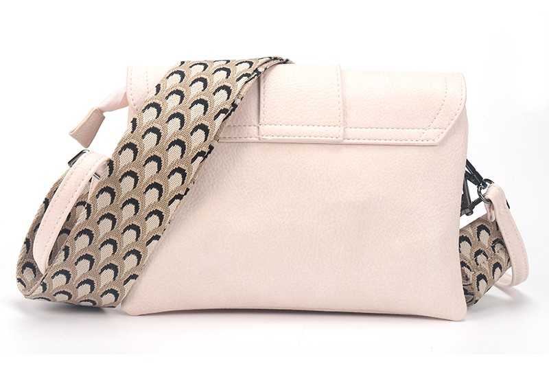 I'm Dutch New Colorado schoudertasje/clutch naturel PU materiaal veganistisch leer handtas