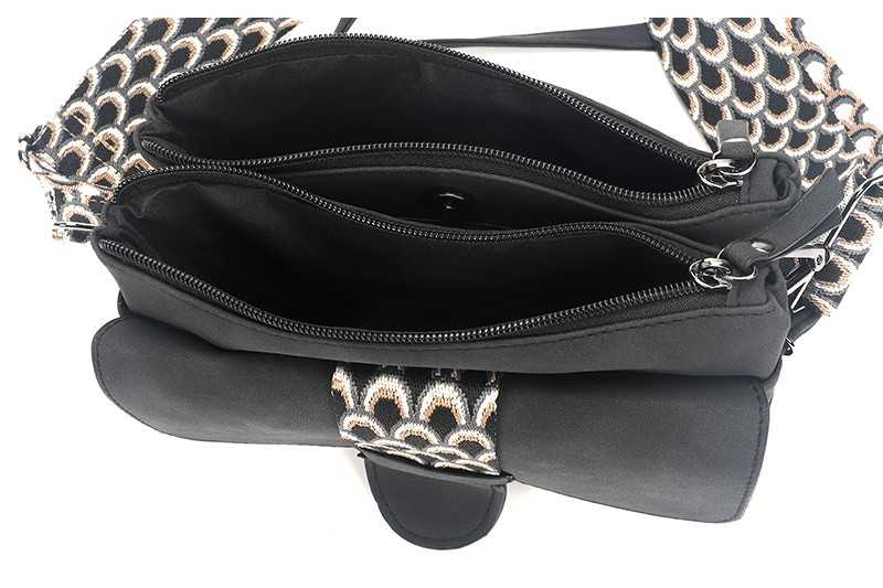 I'm Dutch crossbody en schoudertasje Milaan PU leer zwart new