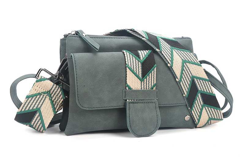 I'm Dutch crossbody en schoudertasje Milaan PU leer groen new