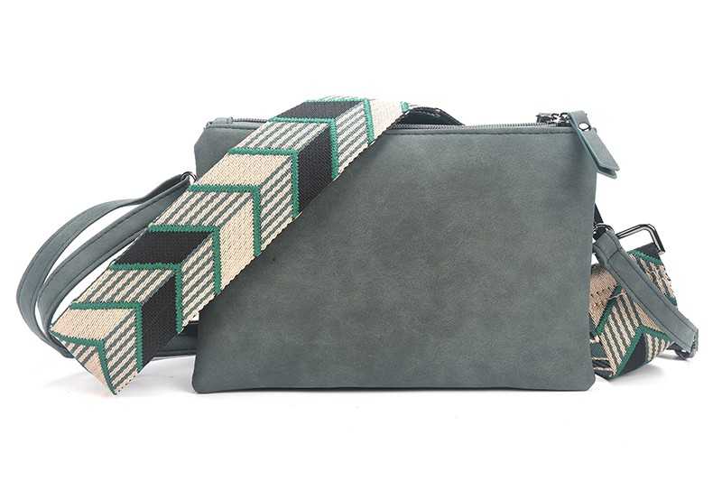 I'm Dutch crossbody en schoudertasje Milaan PU leer groen new