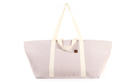 I'm Dutch beach shopper/weekendtas Mari naturel zalm