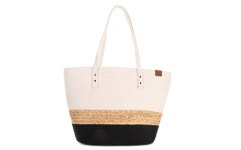 I'm Dutch strandtas beachshopper Moreno zwart black