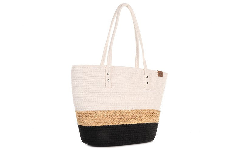 I'm Dutch strandtas beachshopper Moreno zwart black