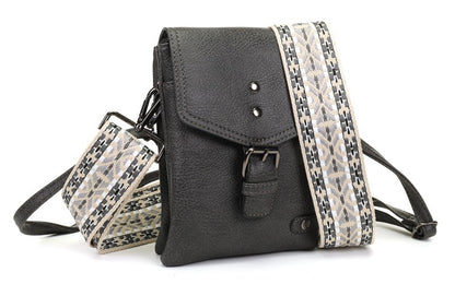 I'm Dutch telefoon/schoudertas Kansas dark grey donker grijs